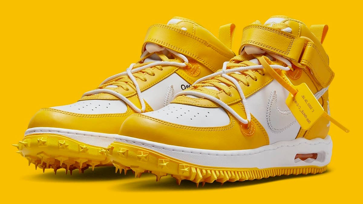 Detailed look at the 'Varsity Maize' colorway.